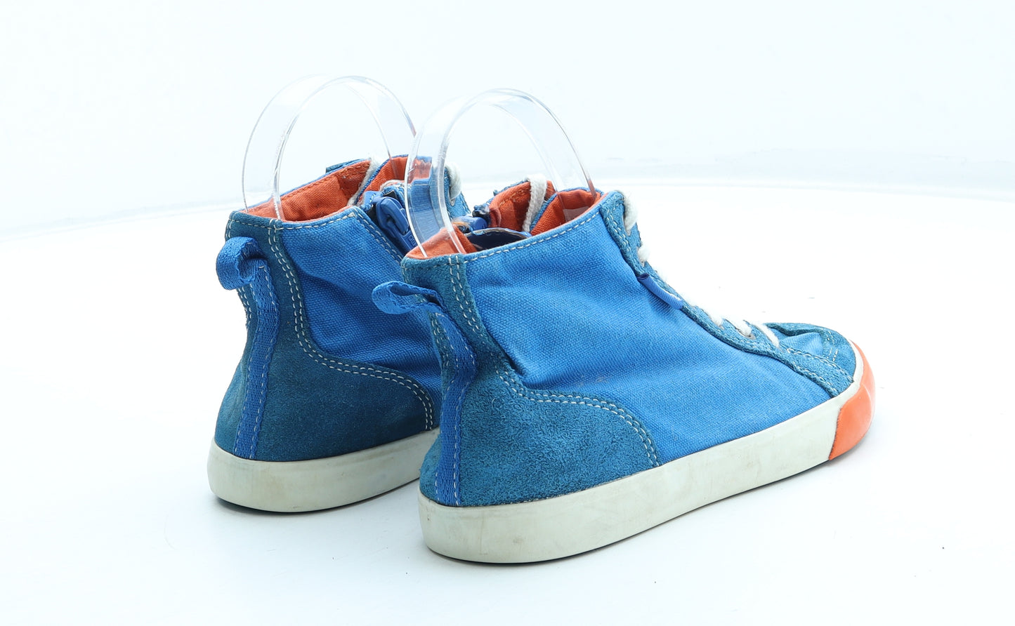 Clarks Boys Blue Polyester Trainer UK 1.5 33