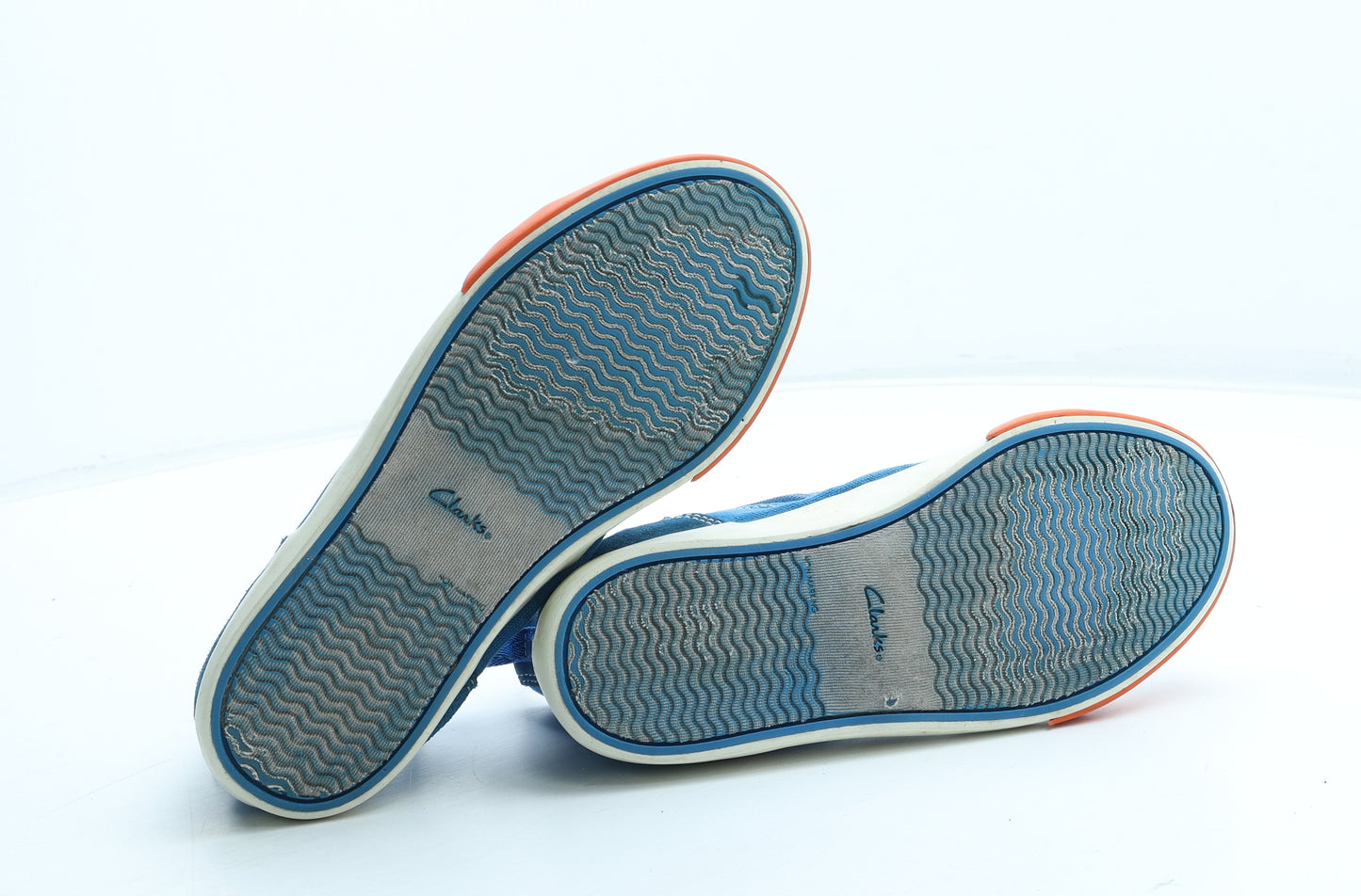 Clarks Boys Blue Polyester Trainer UK 1.5 33