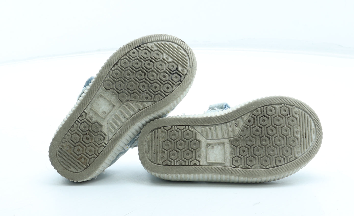 F&F Girls Blue Floral Polyester Mary Jane Casual UK 7 24