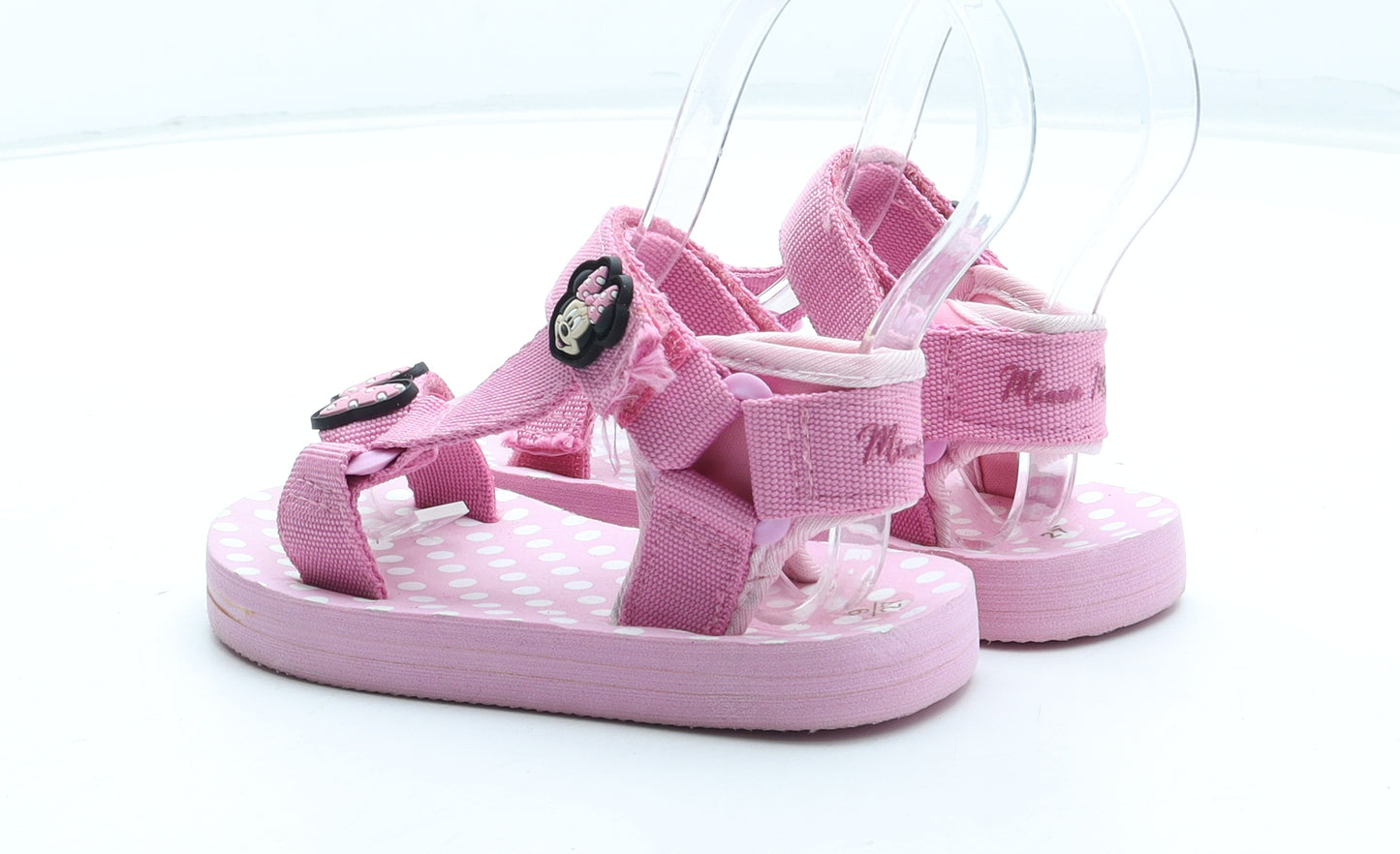 Disney Girls Pink Rubber Fisherman Sandal UK 9 27 - Minnie Mouse