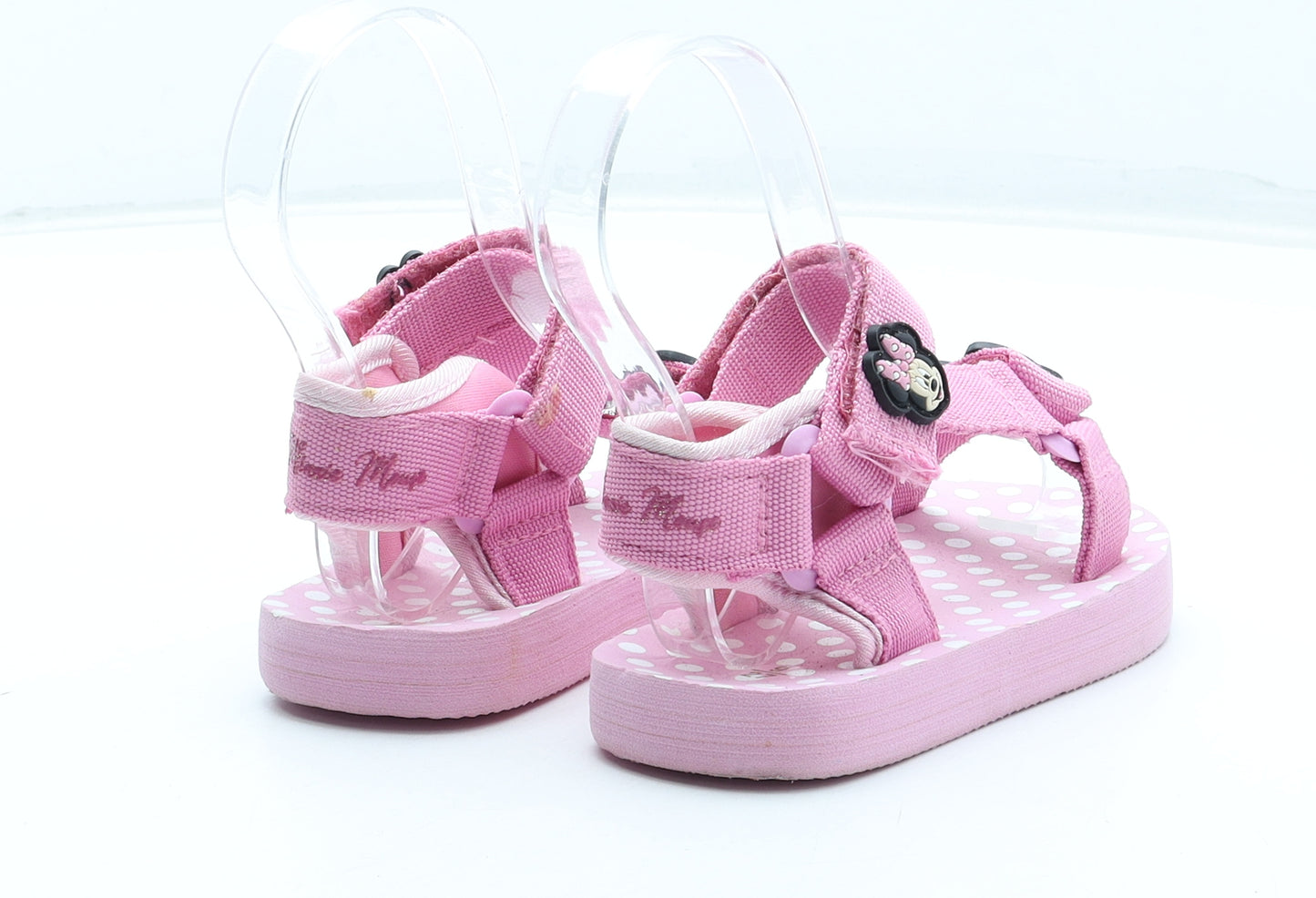 Disney Girls Pink Rubber Fisherman Sandal UK 9 27 - Minnie Mouse
