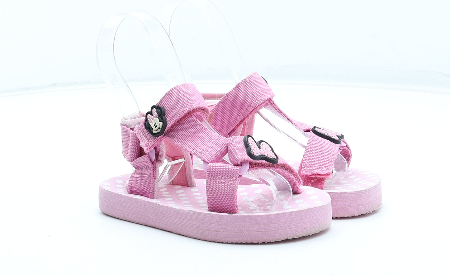 Disney Girls Pink Rubber Fisherman Sandal UK 9 27 - Minnie Mouse