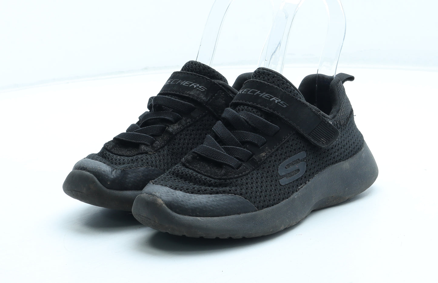 Skechers Boys Black Polyester Trainer UK 11.5 29