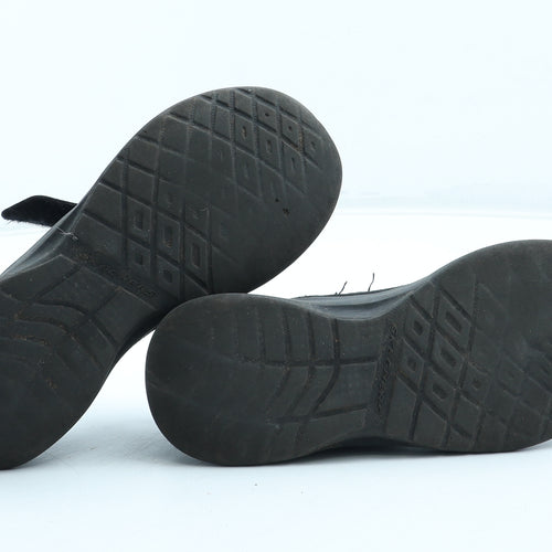 Skechers Boys Black Polyester Trainer UK 11.5 29