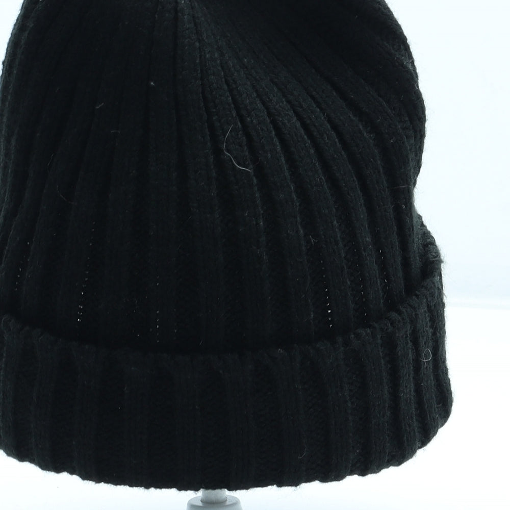 Atmosphere Womens Black Acrylic Beanie One Size
