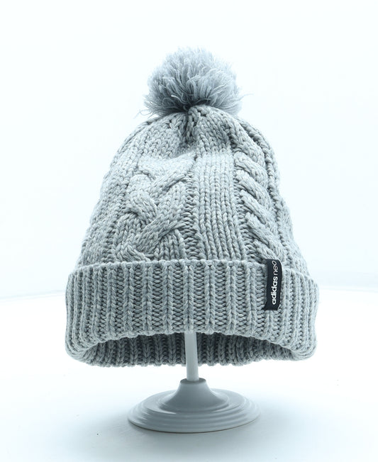 adidas Mens Grey Acrylic Winter Hat One Size