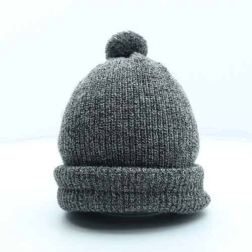 Preworn Mens Grey Wool Winter Hat One Size