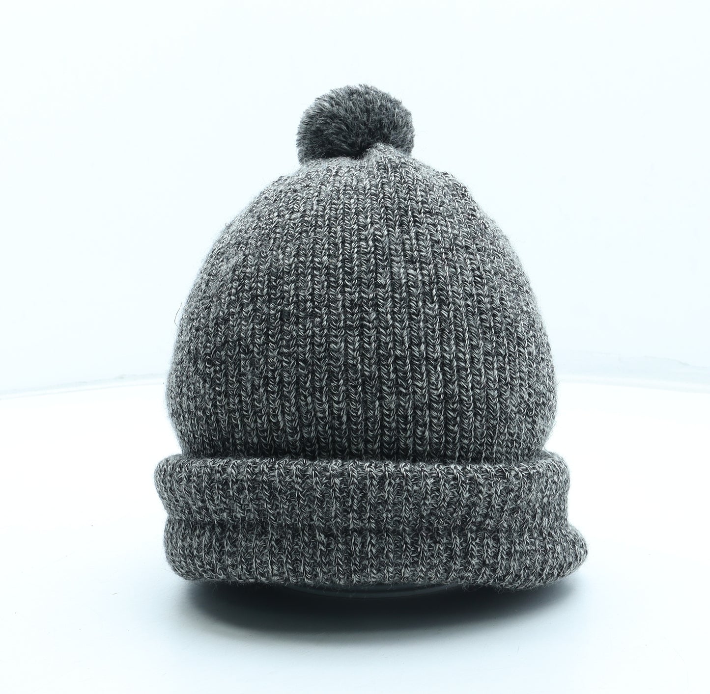 Preworn Mens Grey Wool Winter Hat One Size