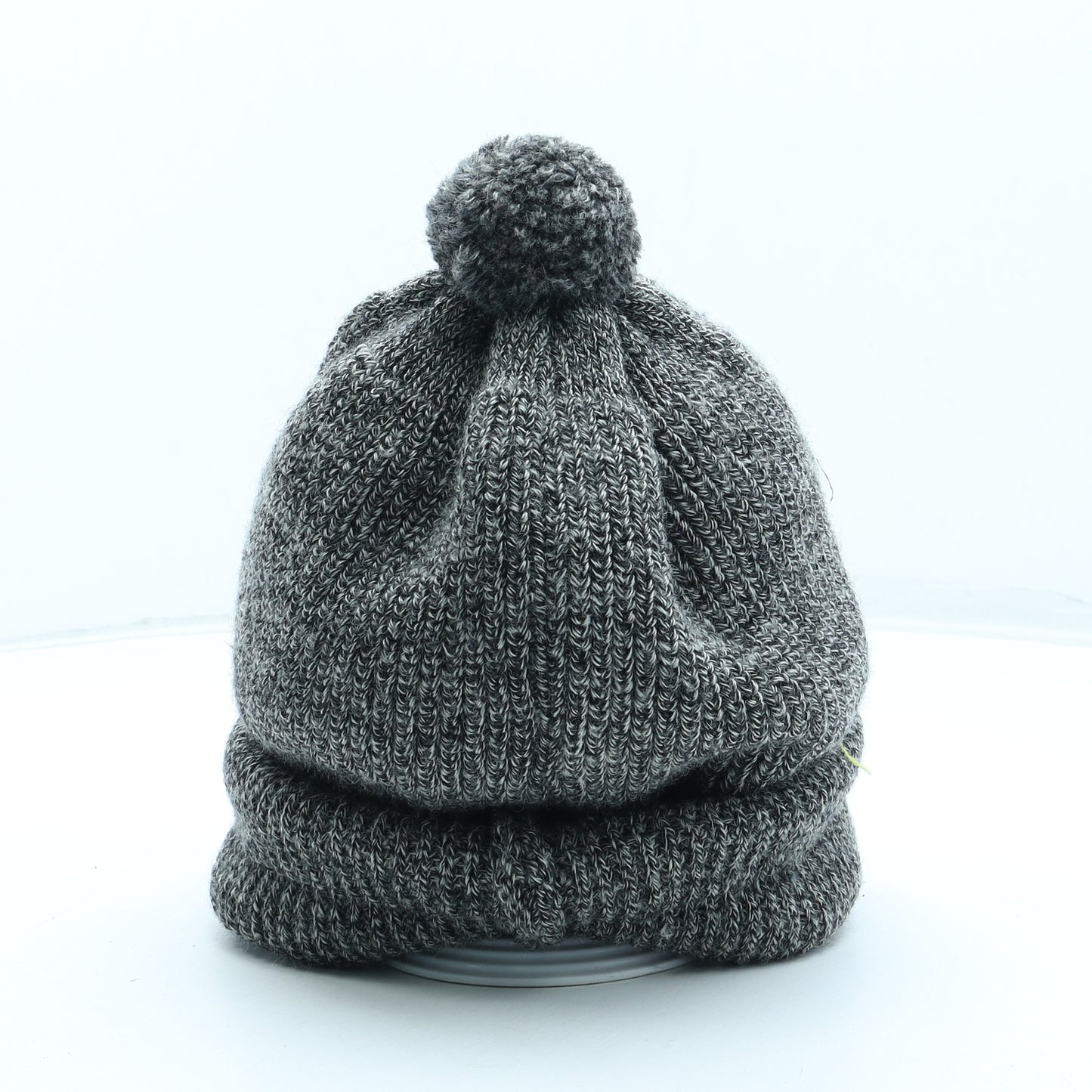 Preworn Mens Grey Wool Winter Hat One Size