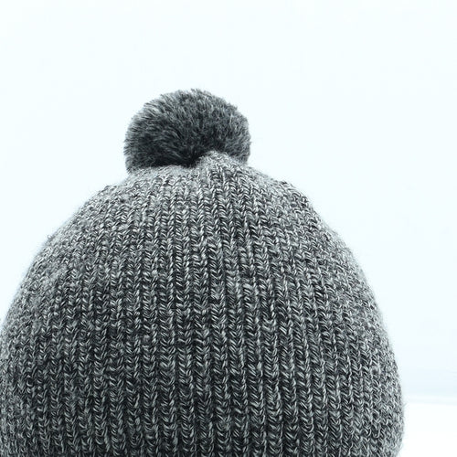 Preworn Mens Grey Wool Winter Hat One Size