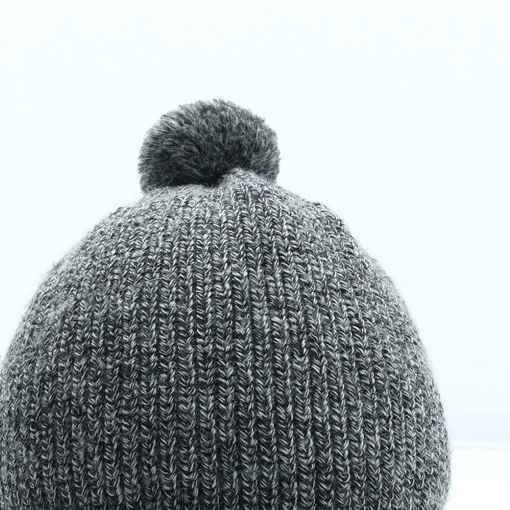 Preworn Mens Grey Wool Winter Hat One Size