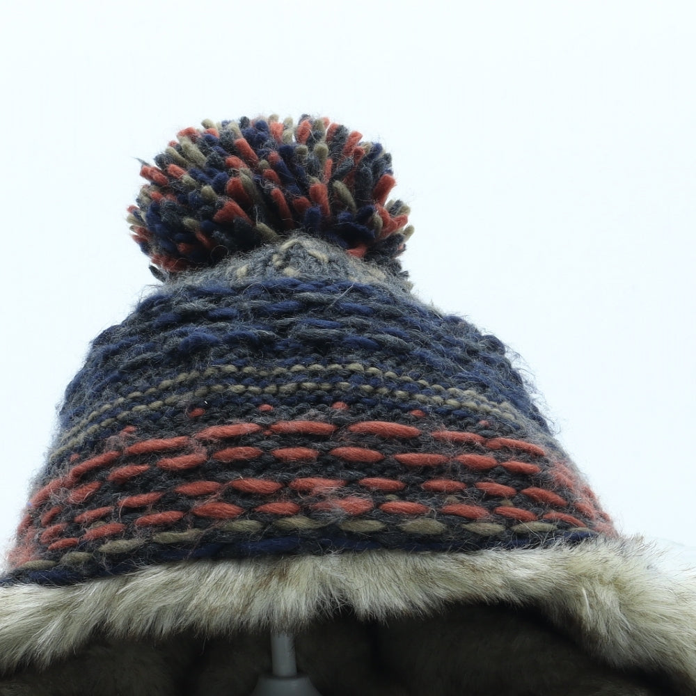 Debenhams Mens Multicoloured Acrylic Trapper Hat One Size