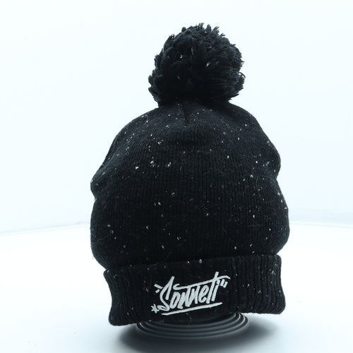Sonneti Mens Black Acrylic Winter Hat One Size