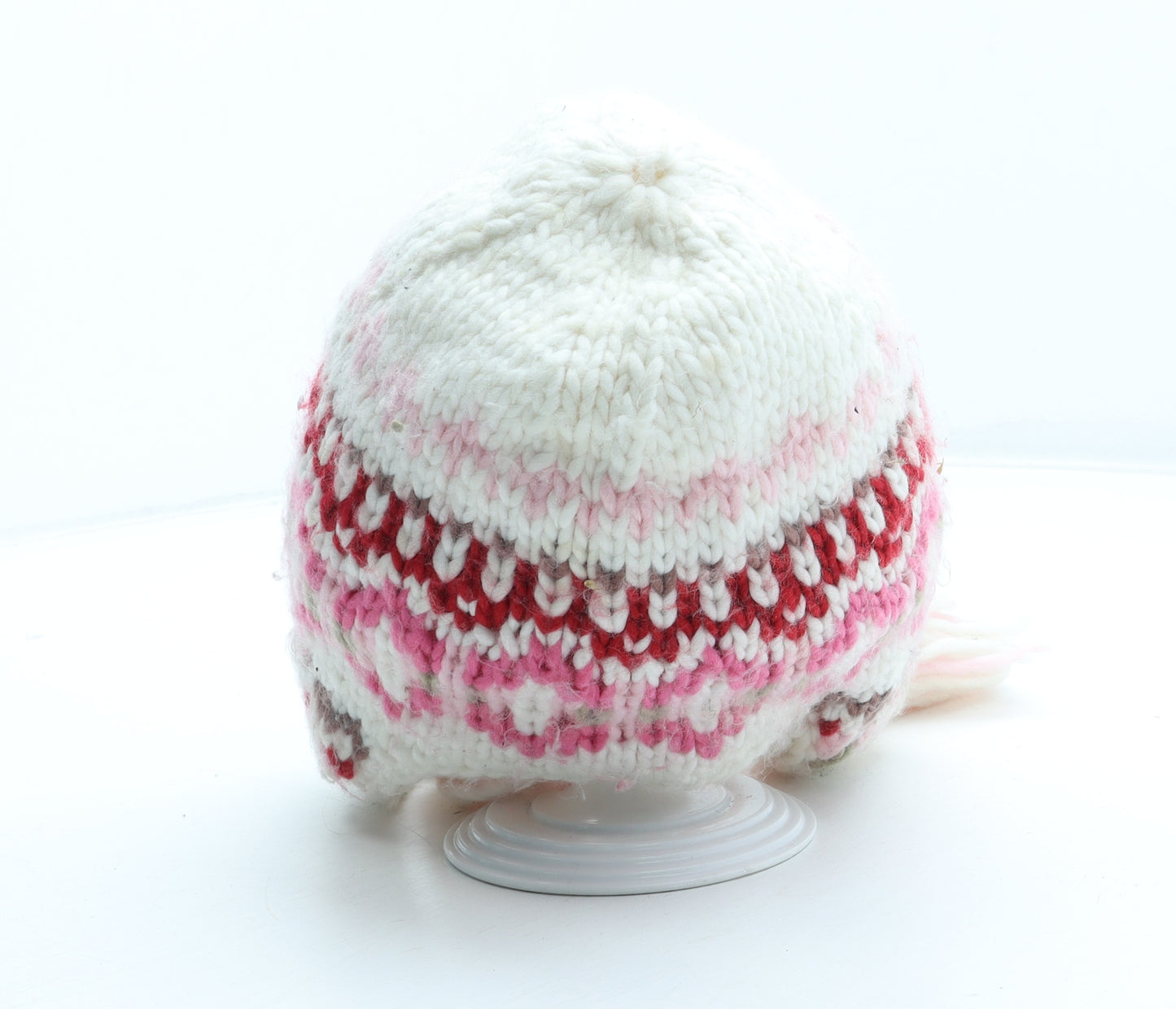 Preworn Girls Multicoloured Fair Isle Acrylic Winter Hat Size S