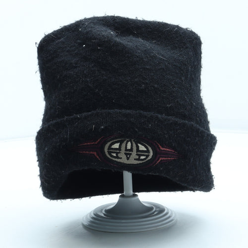 Animal Mens Black Acrylic Beanie One Size