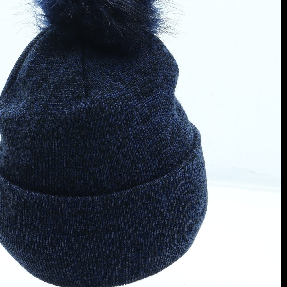 Foxbury Mens Blue Acrylic Winter Hat One Size