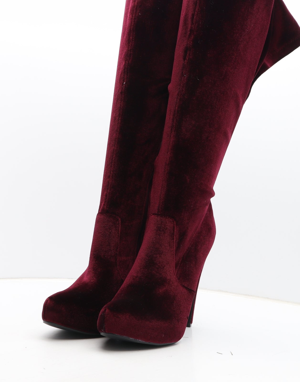Just Fabulous Womens Purple Synthetic Bootie Boot UK