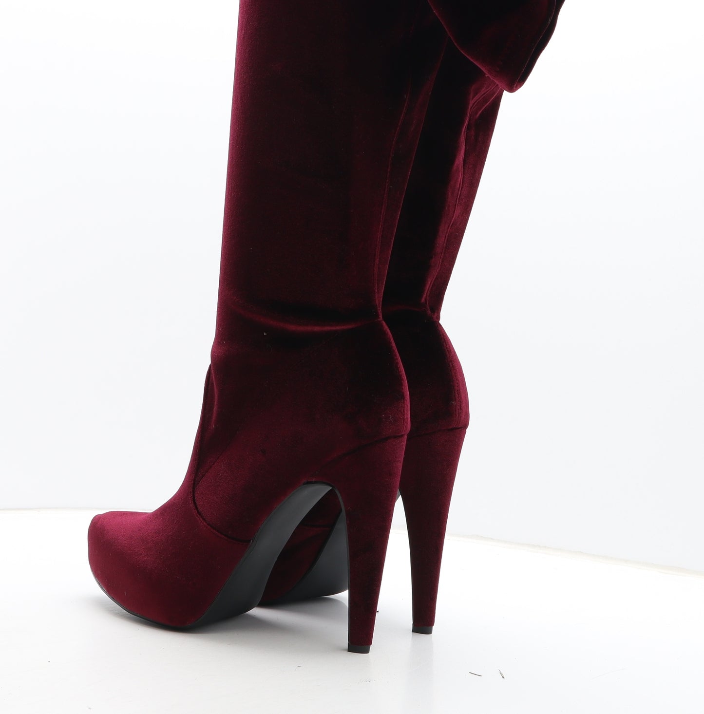 Just Fabulous Womens Purple Synthetic Bootie Boot UK