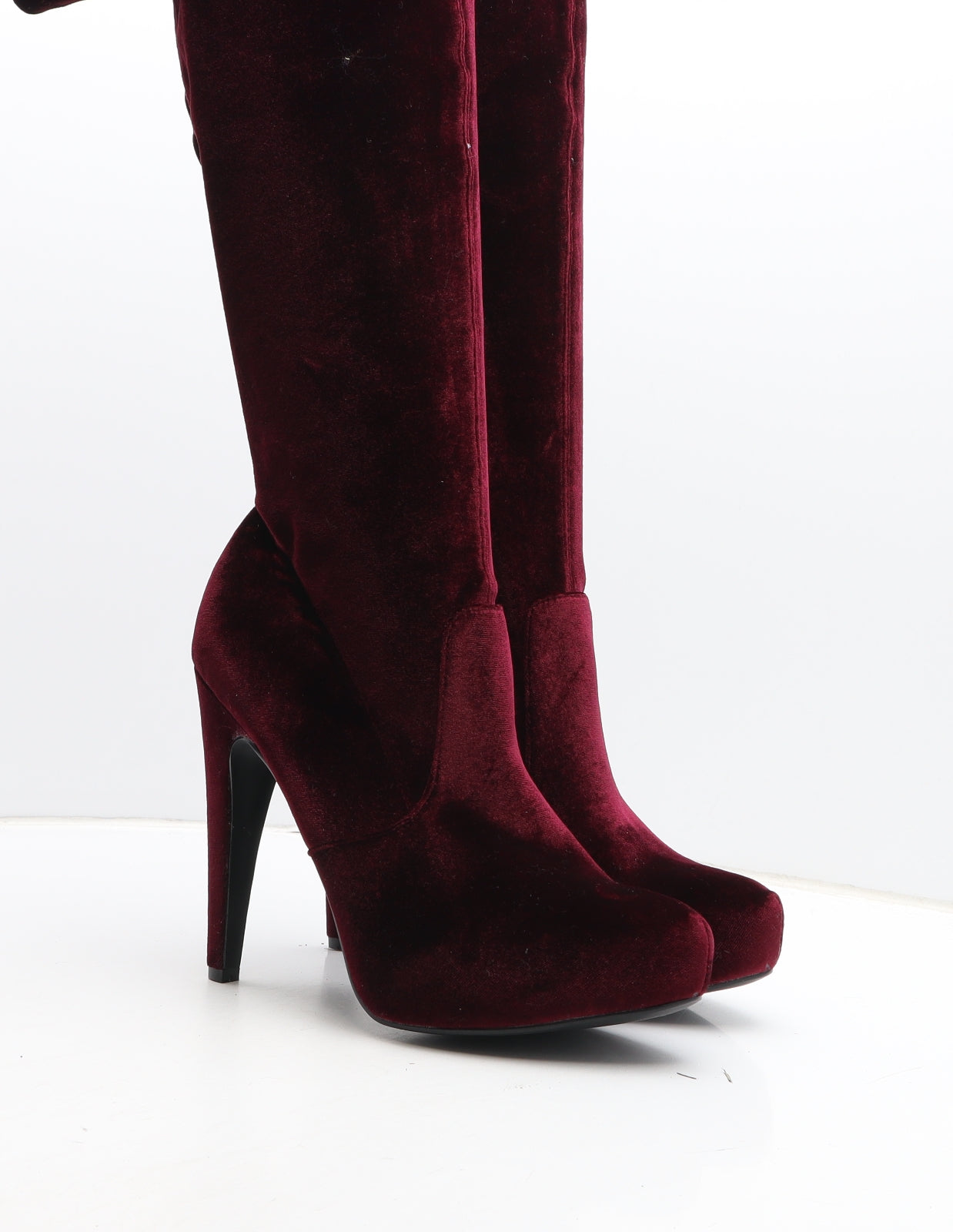 Just Fabulous Womens Purple Synthetic Bootie Boot UK