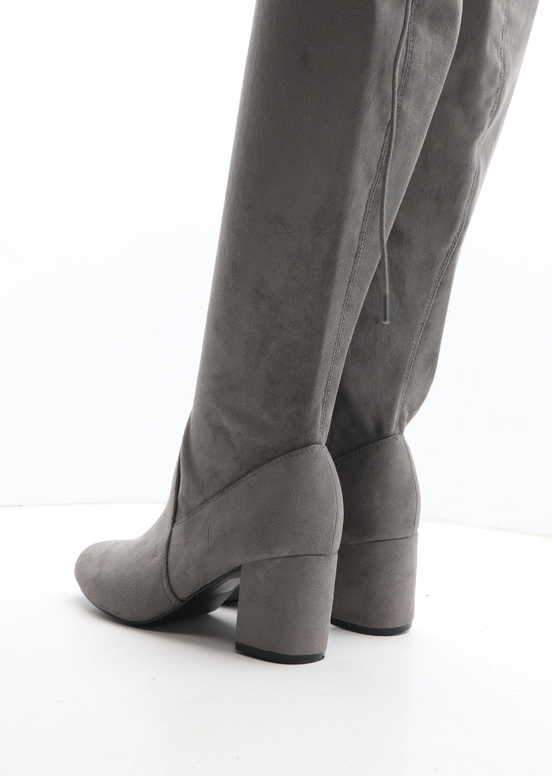Essex Glam Womens Grey Fabric Bootie Boot UK