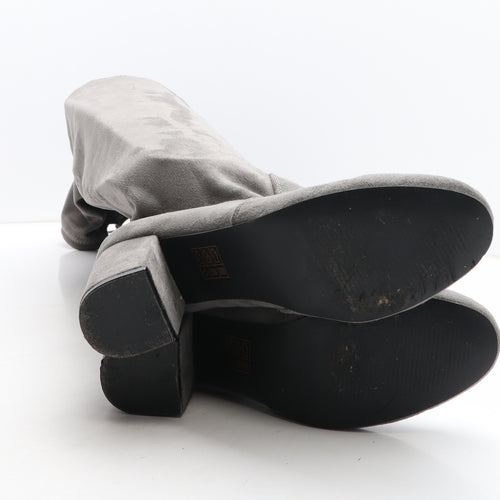 Essex Glam Womens Grey Fabric Bootie Boot UK