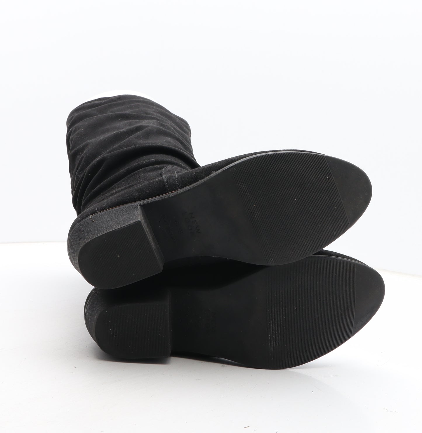 New Look Womens Black Fabric Bootie Boot UK