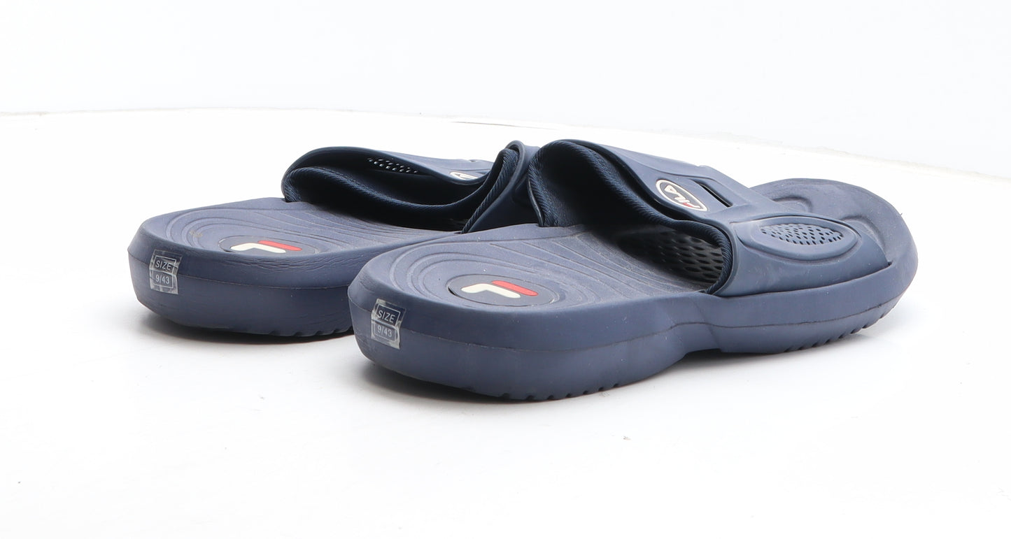 FILA Mens Blue Synthetic Slider Sandal UK 9