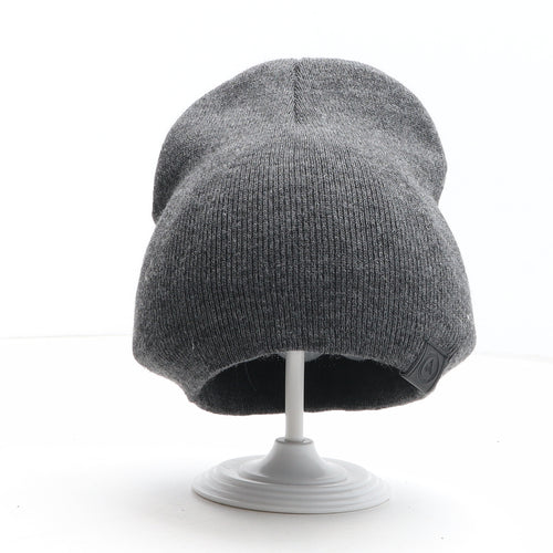 Deluxe Goods Mens Grey Acrylic Beanie One Size