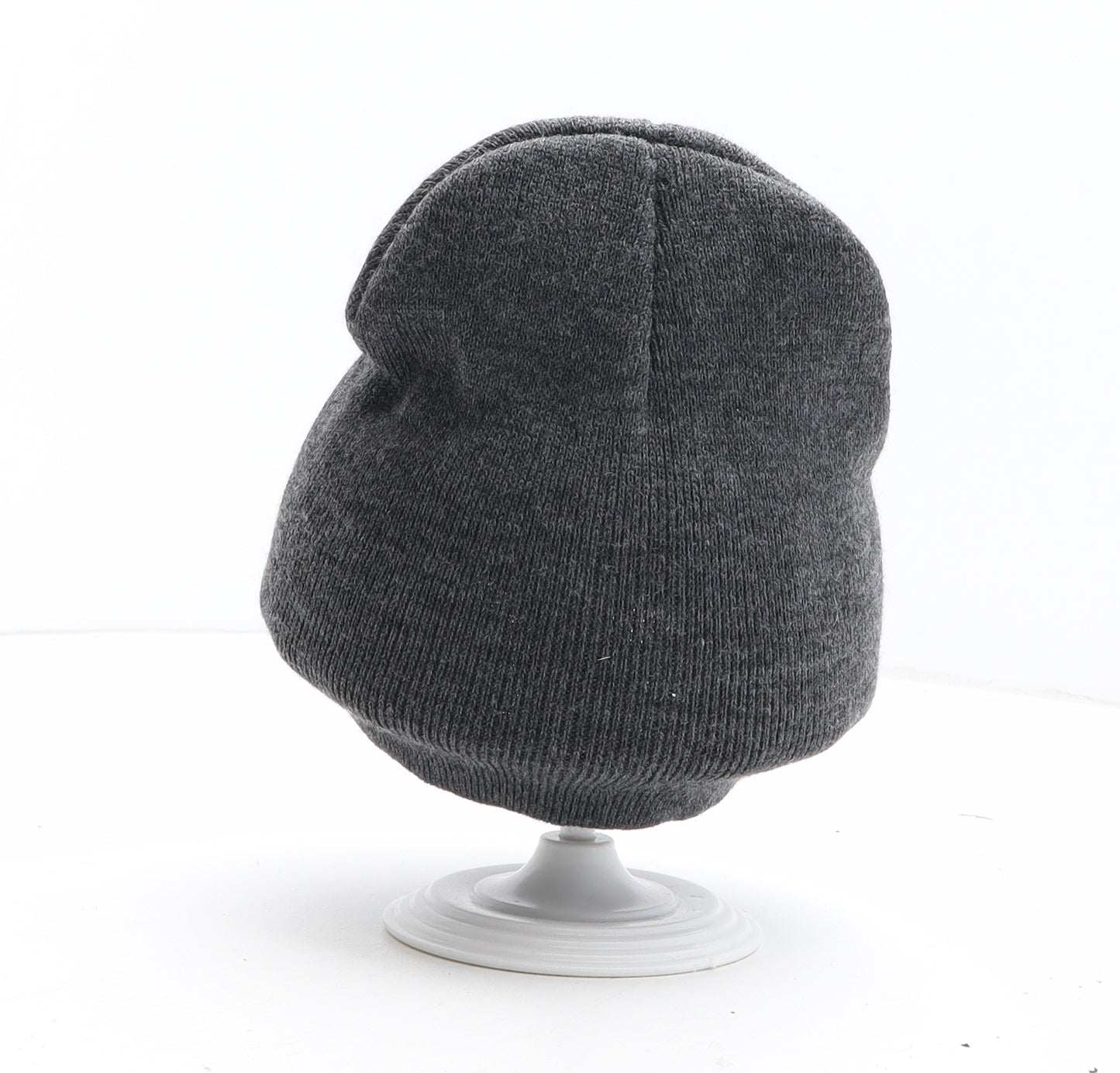 Deluxe Goods Mens Grey Acrylic Beanie One Size