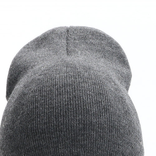 Deluxe Goods Mens Grey Acrylic Beanie One Size