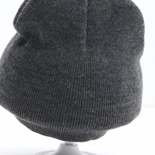 Deluxe Goods Mens Grey Acrylic Beanie One Size