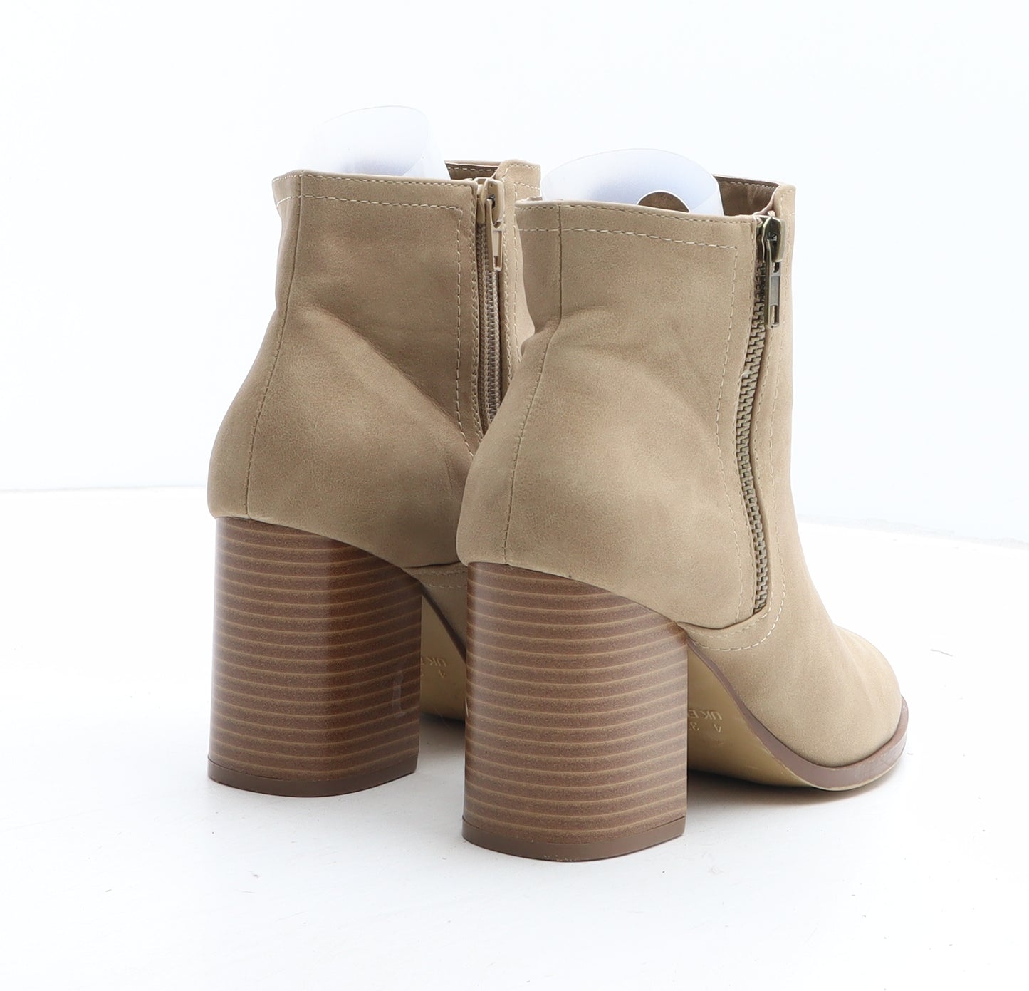 Primark Womens Beige Synthetic Bootie Boot UK