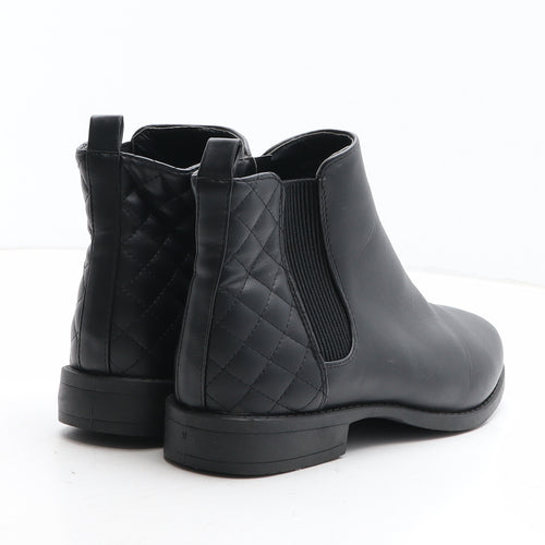 New Look Womens Black Synthetic Chelsea Boot UK