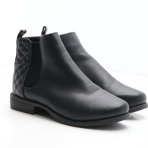 New Look Womens Black Synthetic Chelsea Boot UK