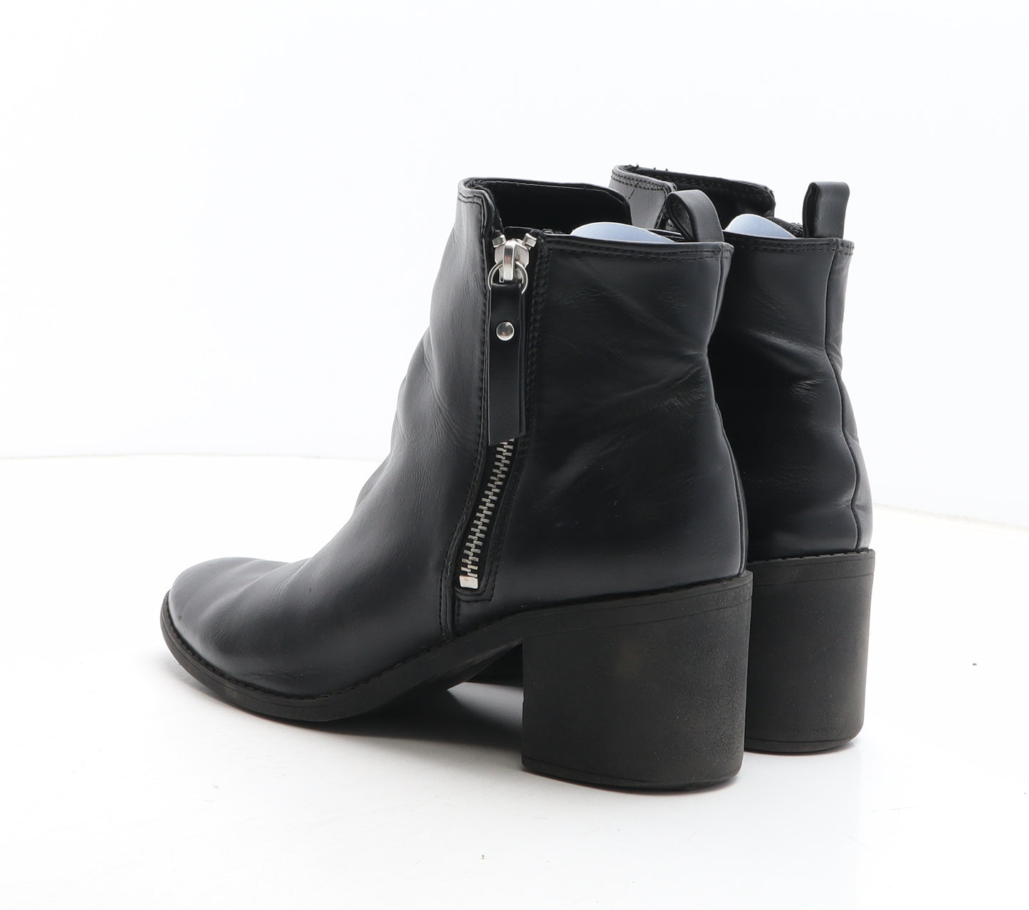 H&M Womens Black Synthetic Bootie Boot UK - UK Size Estimated 6