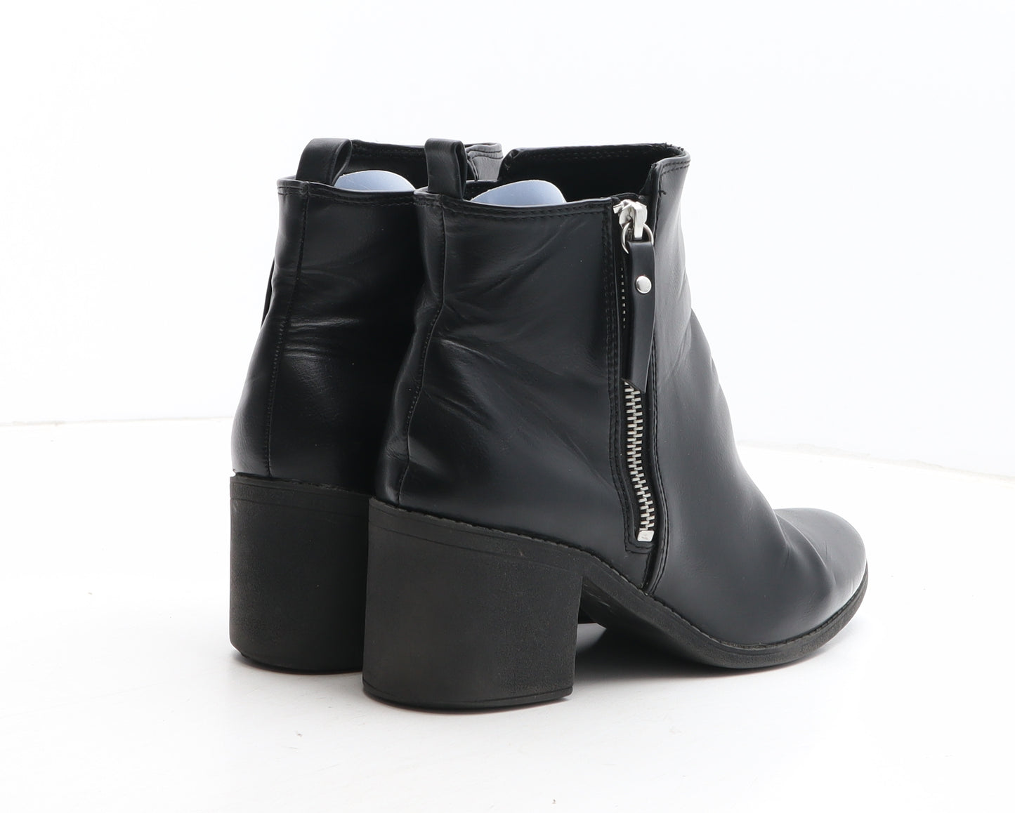 H&M Womens Black Synthetic Bootie Boot UK - UK Size Estimated 6