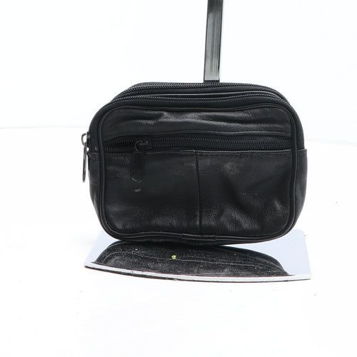 Preworn Womens Black Polyurethane Bow Tie Wallet Size S