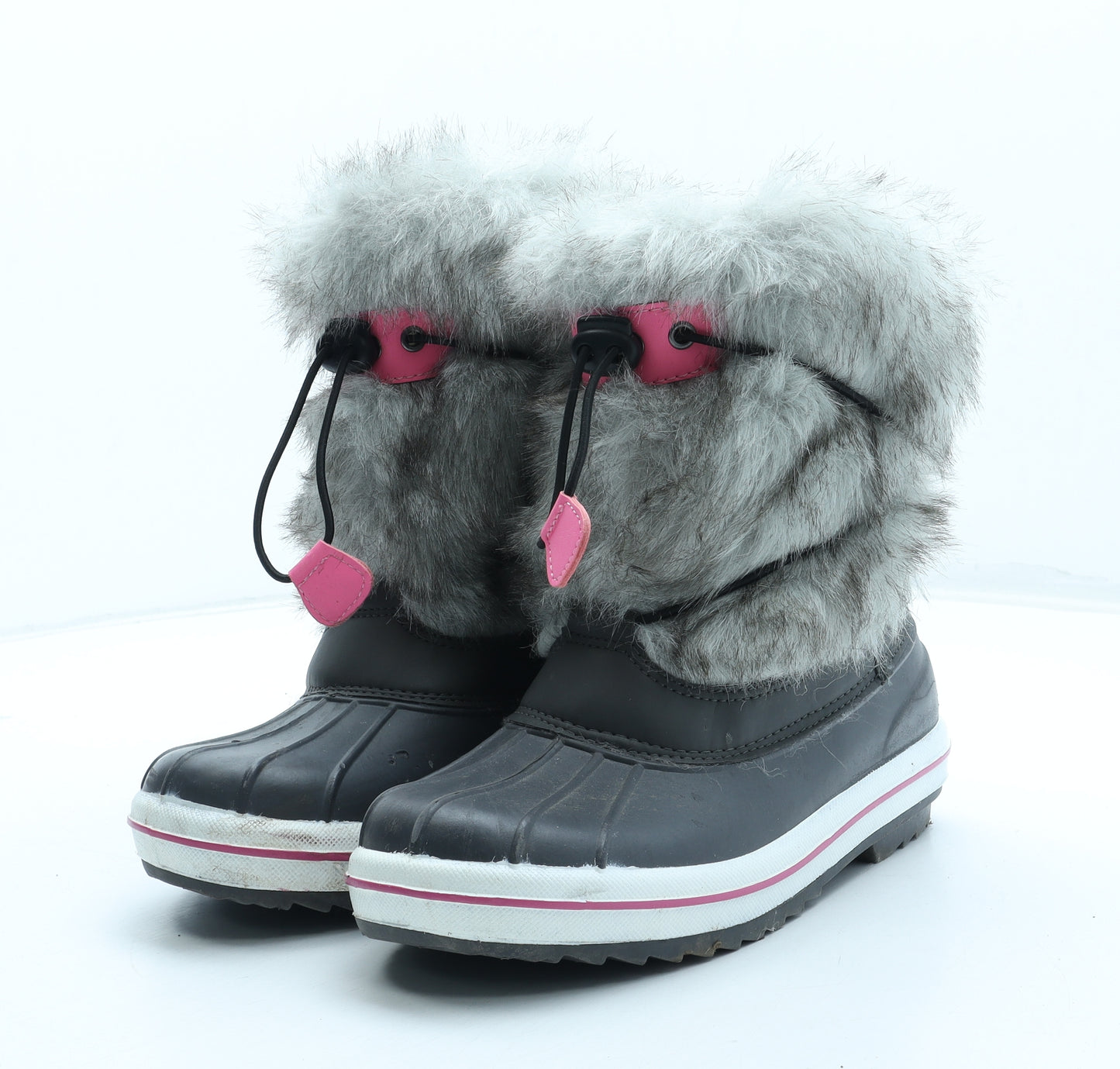 Wintergrip Womens Grey Polyester Snow Boot Boot UK