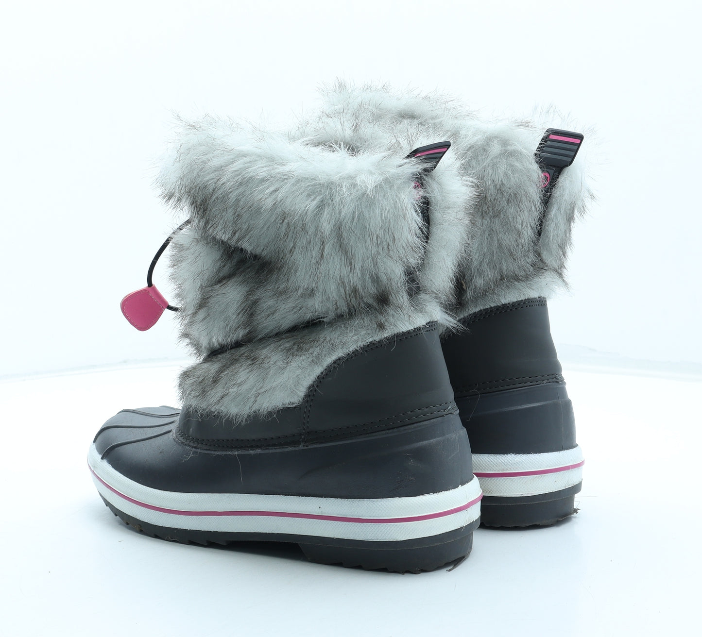 Wintergrip Womens Grey Polyester Snow Boot Boot UK