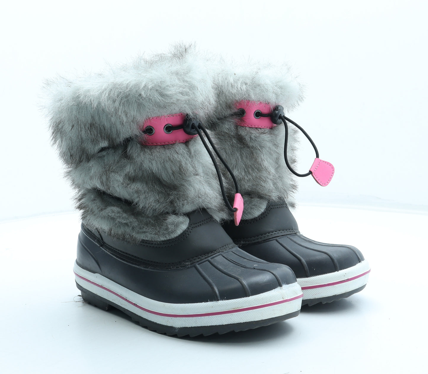 Wintergrip Womens Grey Polyester Snow Boot Boot UK