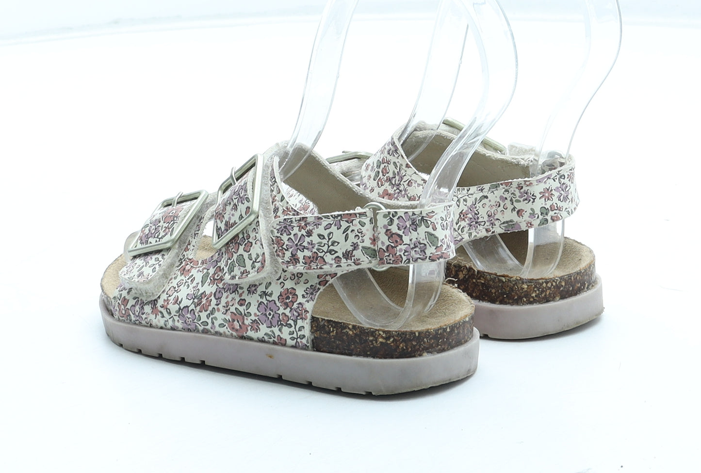 F&F Girls Multicoloured Floral Polyurethane Fisherman Sandal UK 7 24