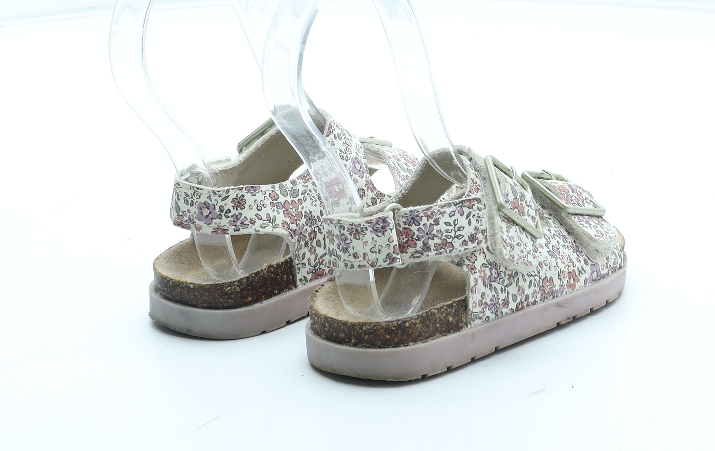 F&F Girls Multicoloured Floral Polyurethane Fisherman Sandal UK 7 24