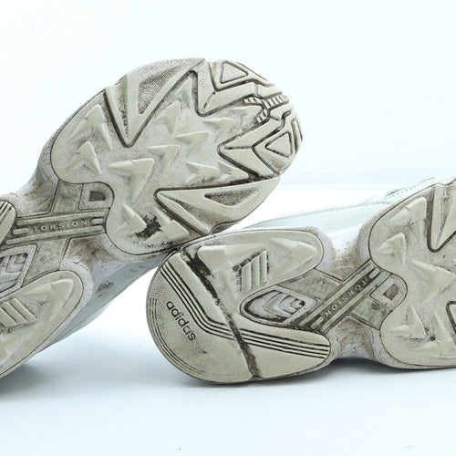 adidas Womens White Polyester Trainer UK