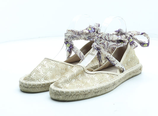 Preworn Womens Multicoloured Geometric Polyester Flat UK