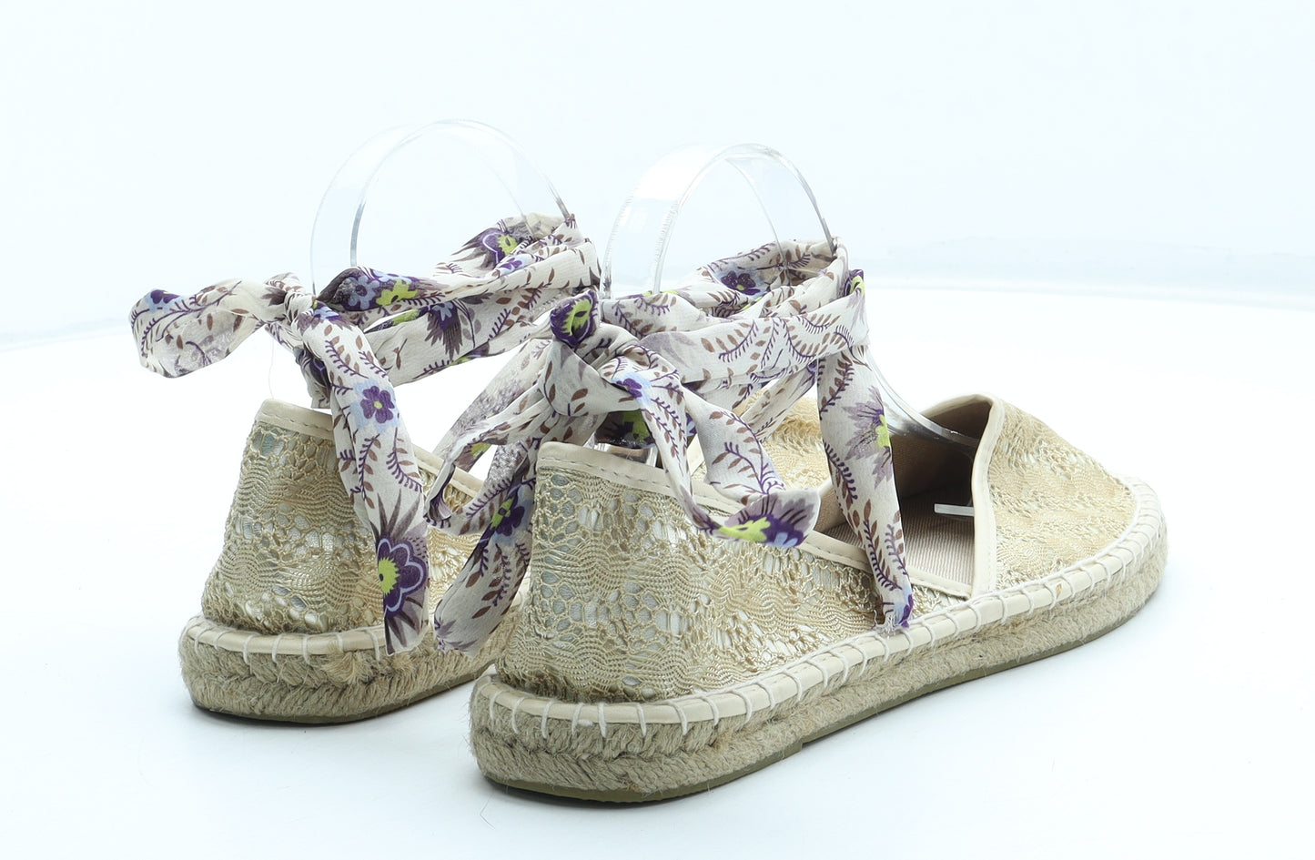 Preworn Womens Multicoloured Geometric Polyester Flat UK