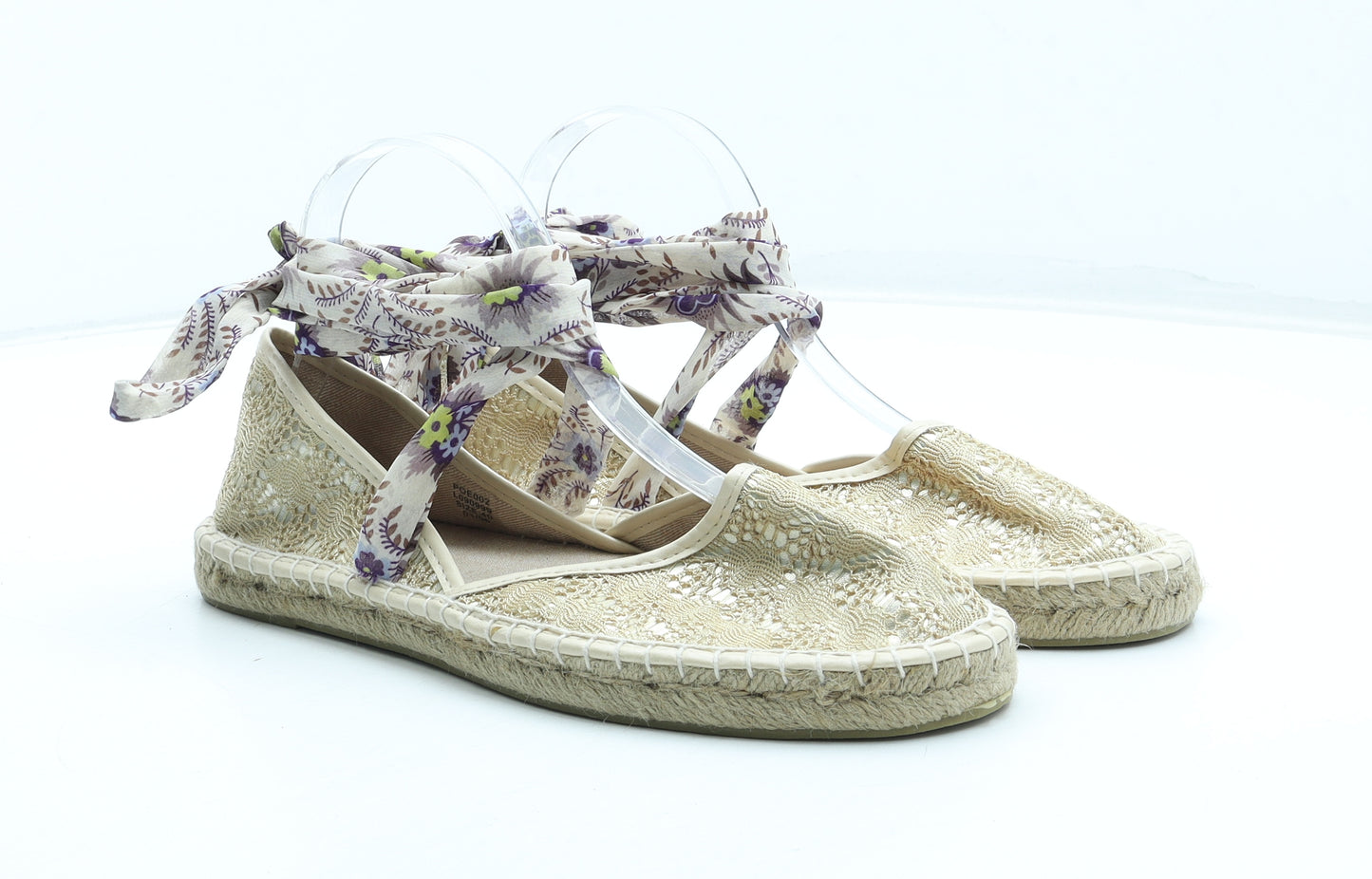 Preworn Womens Multicoloured Geometric Polyester Flat UK