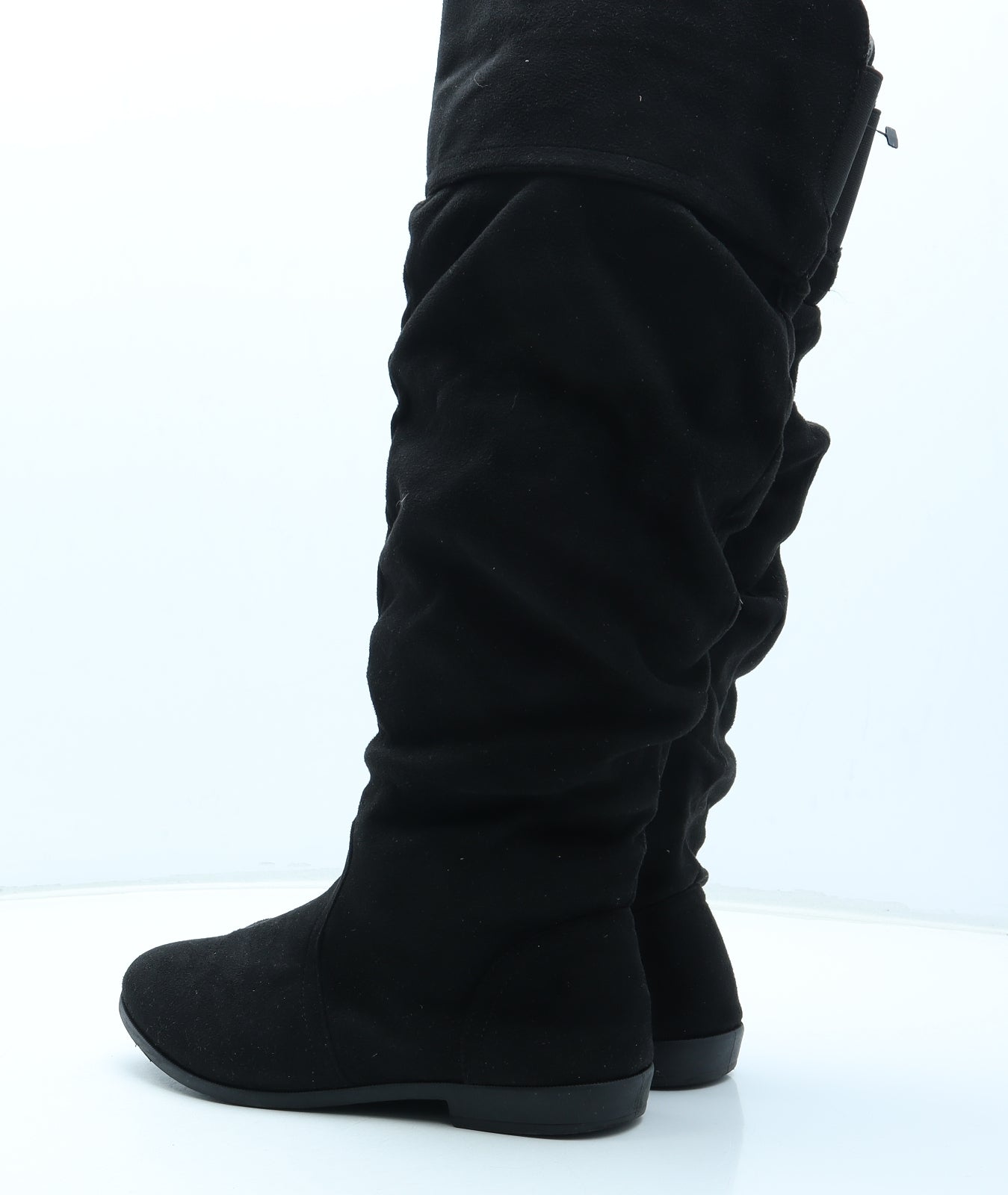 Peacocks Womens Black Polyurethane Bootie Boot UK