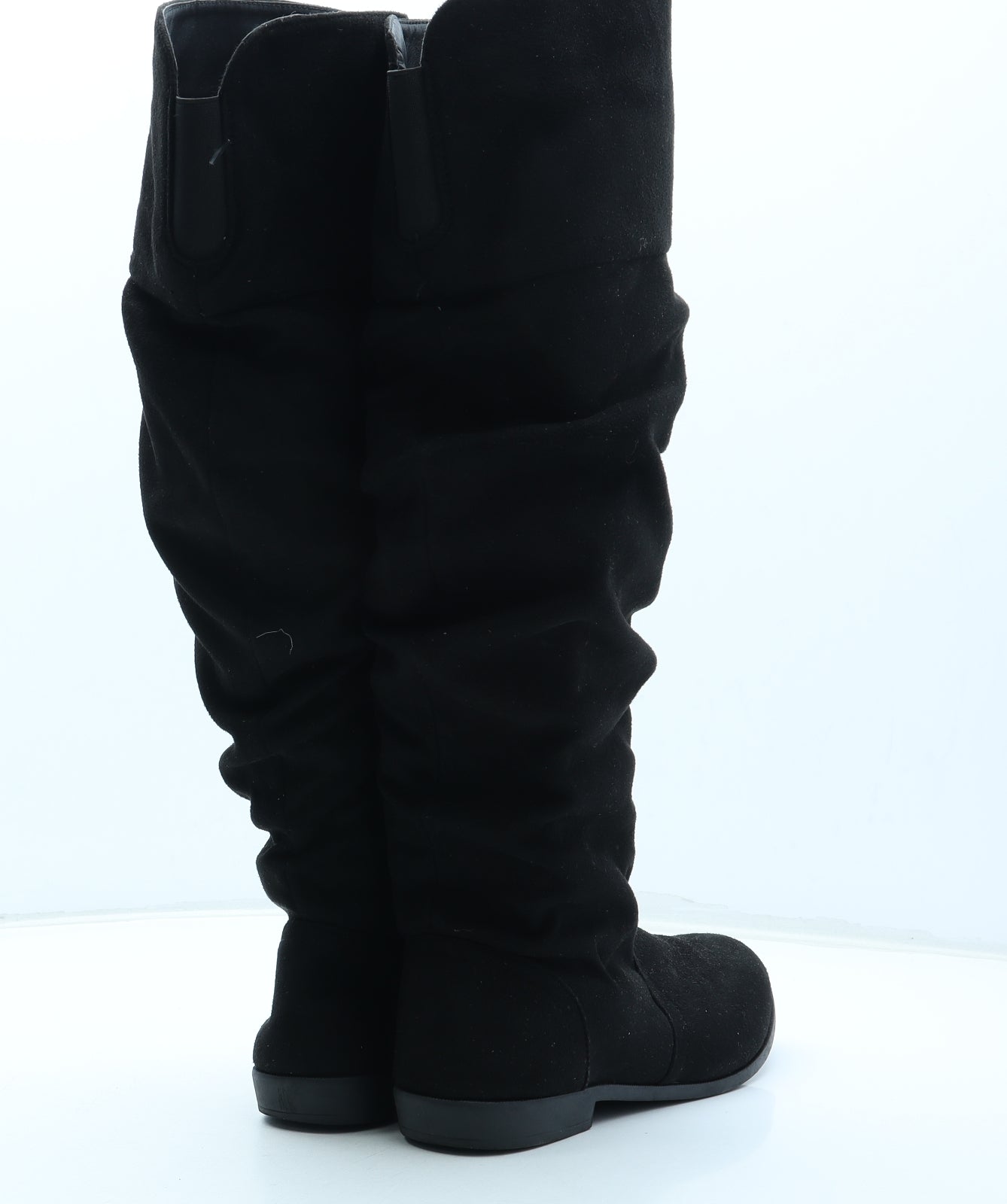 Peacocks Womens Black Polyurethane Bootie Boot UK