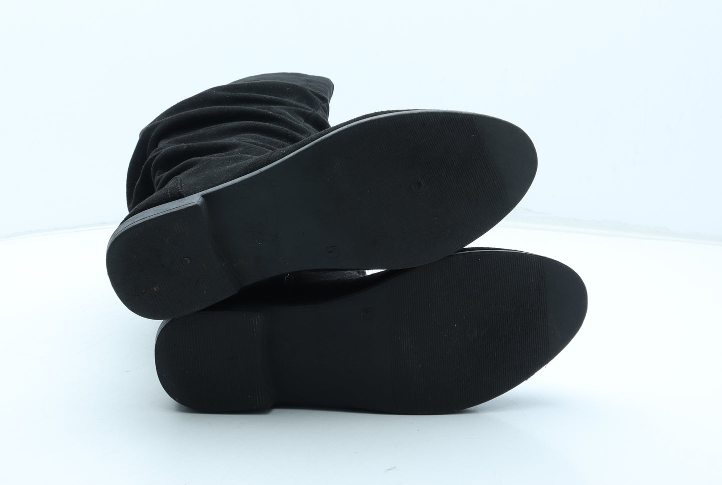 Peacocks Womens Black Polyurethane Bootie Boot UK