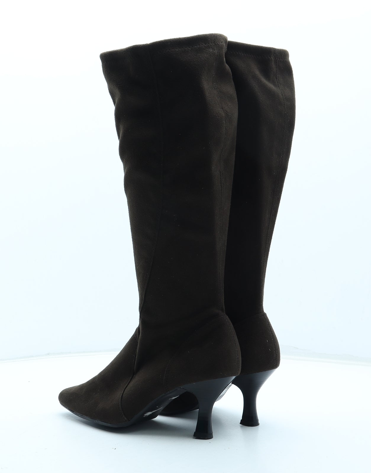 VivaLaDiva Womens Brown Polyester Bootie Boot UK - UK Size Estimated 5